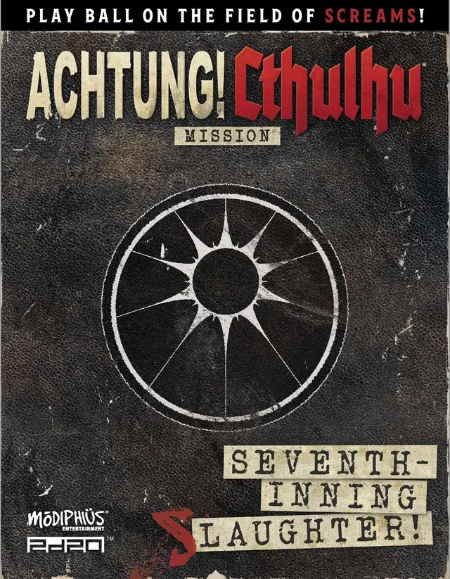 Modiphius Achtung Cthulhu Seventh-Inning Slaughter avventura PDF 28 pagine