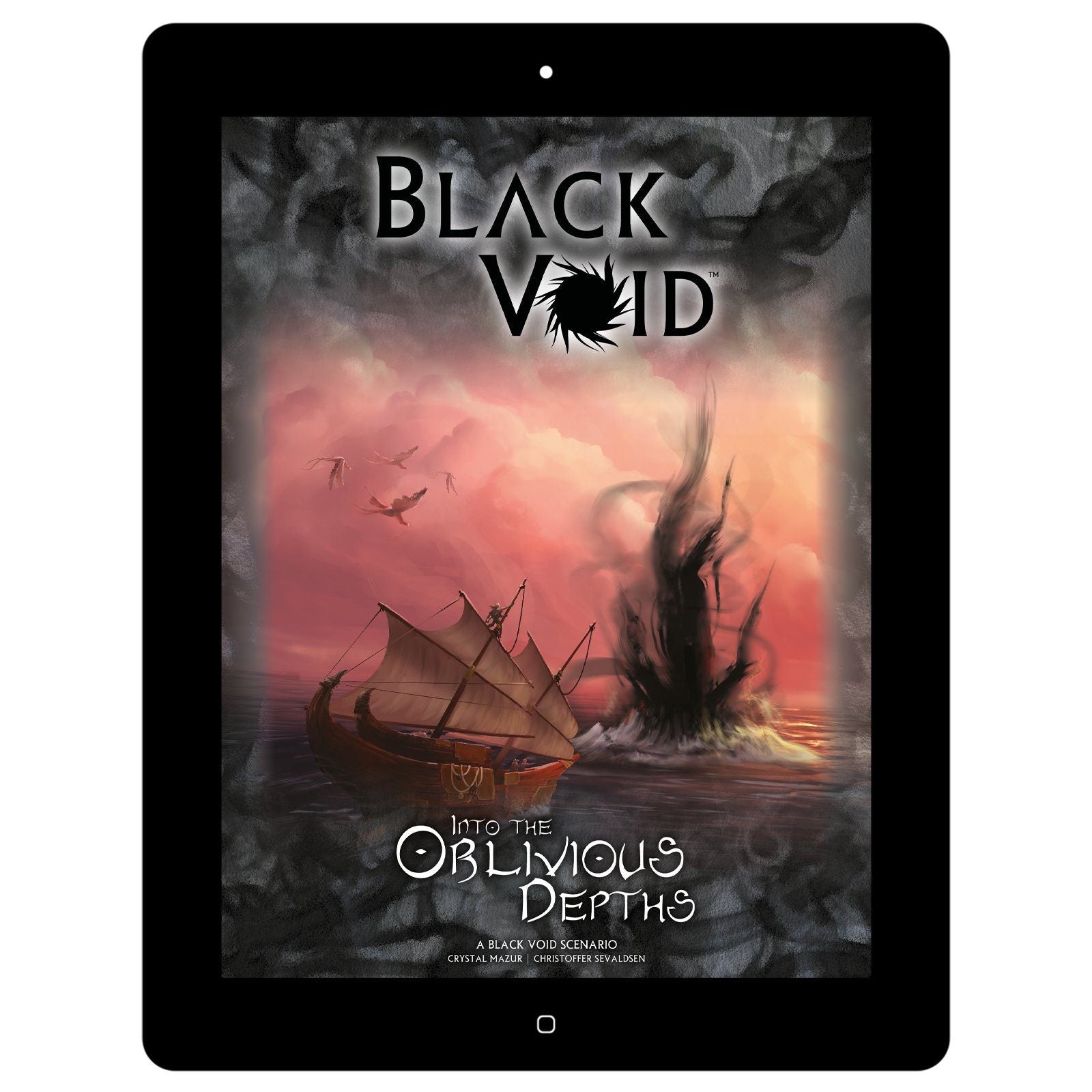 Modiphius Black Void Into the Oblivious Depths avventura PDF 132 pagine