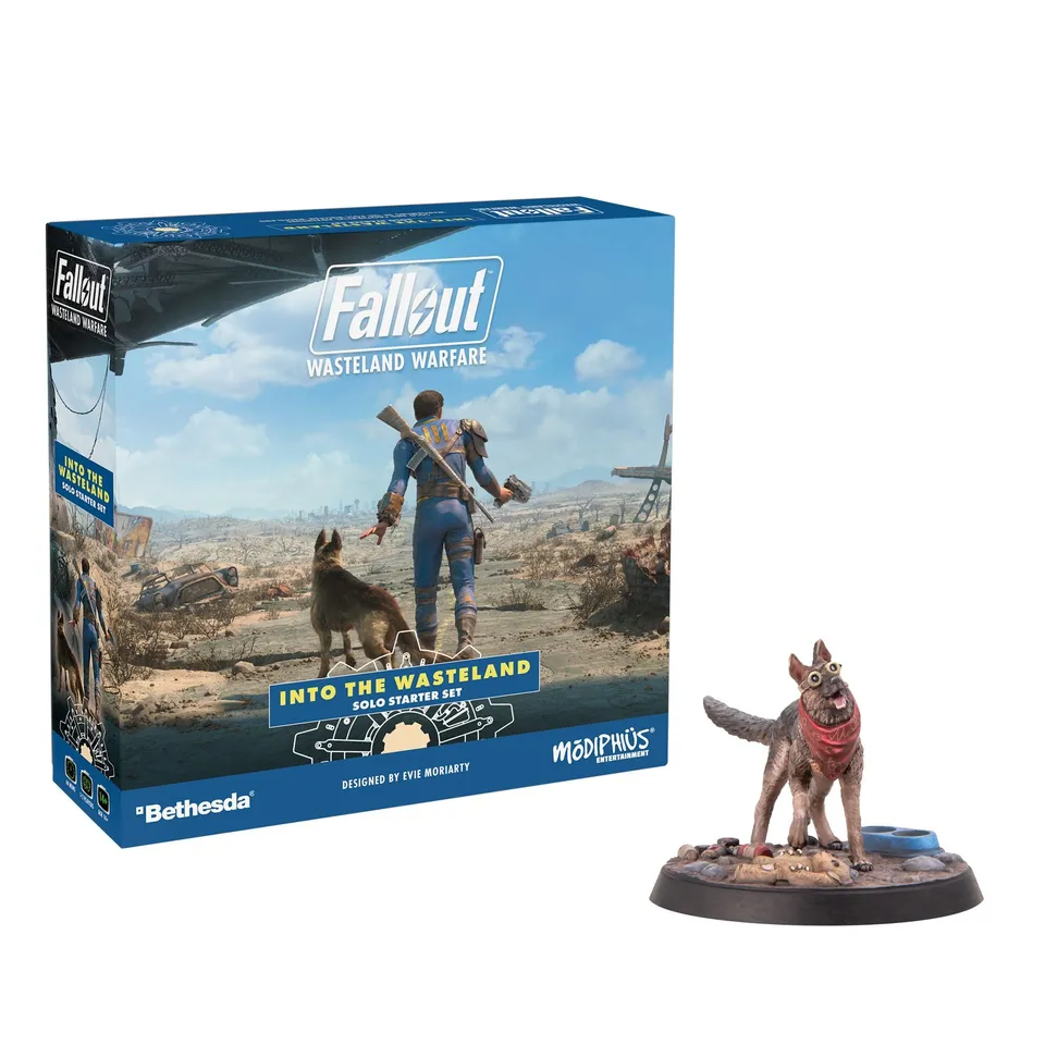 Fallout Wasteland Warfare starter Into the Wasteland gioco miniature