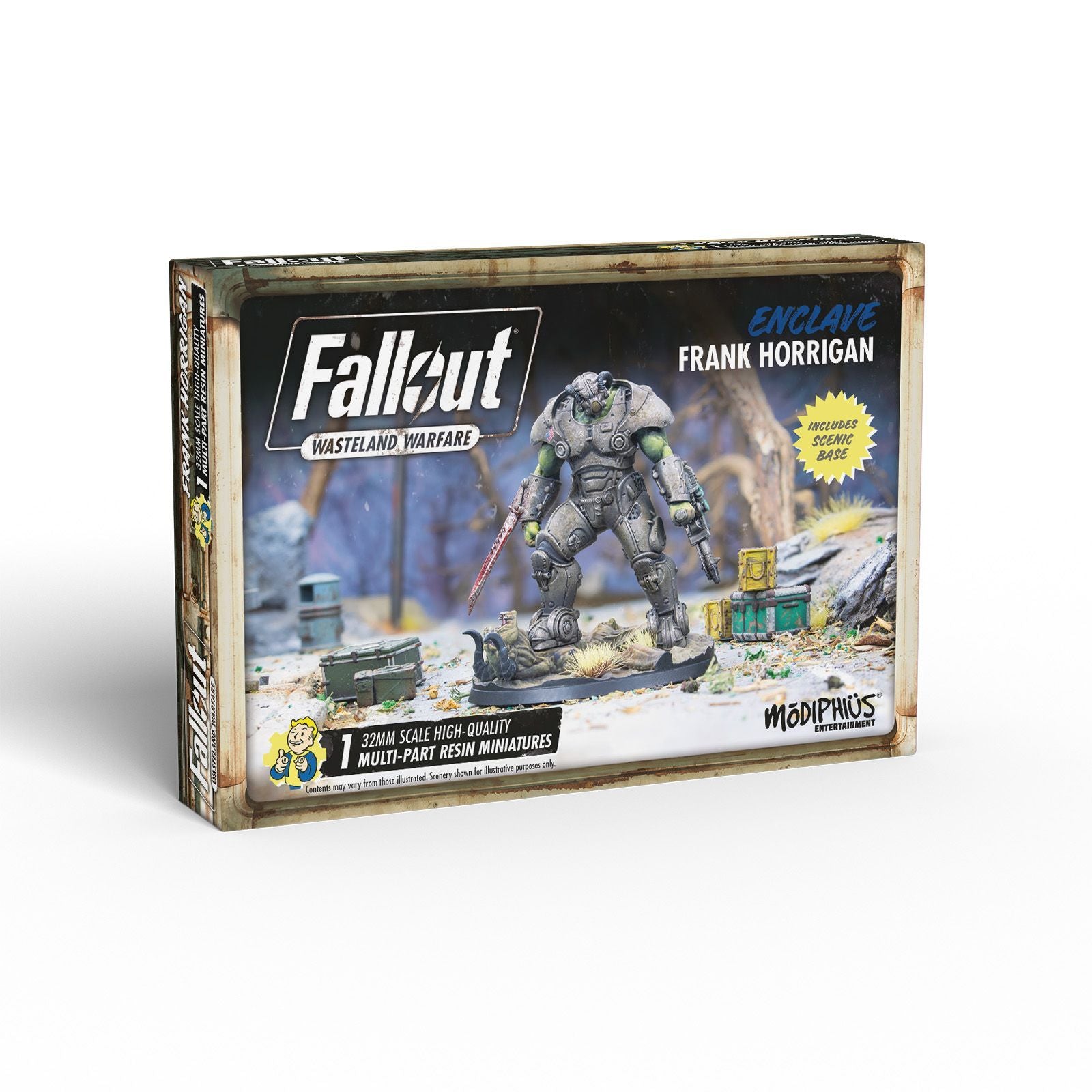 Modiphius Fallout Wasteland Warfare Enclave Frank Horrigan miniatura
