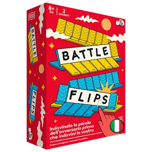 Asmodee Battle Flips gioco tavolo parole duello 2 giocatori
