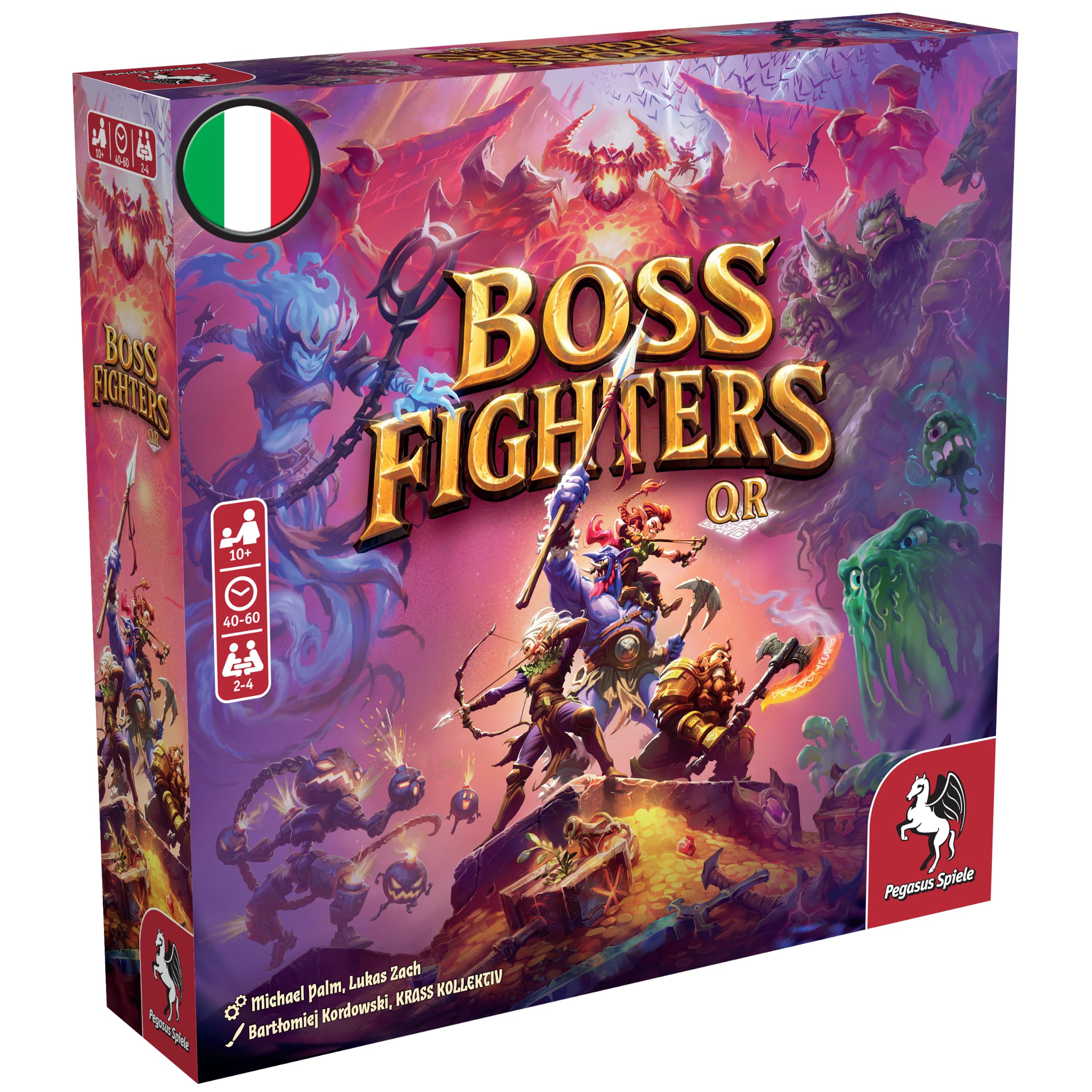 Asmodee Boss Fighter QR gioco da tavolo cooperativo ITA 10+