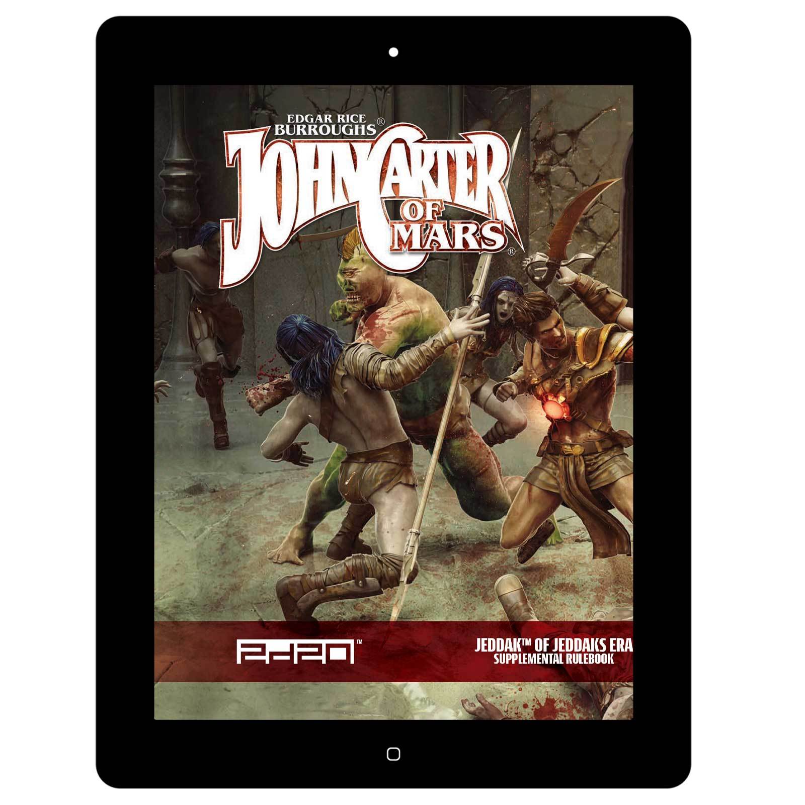 Modiphius John Carter Jeddak of Jeddaks supplemento GDR PDF 137 pp