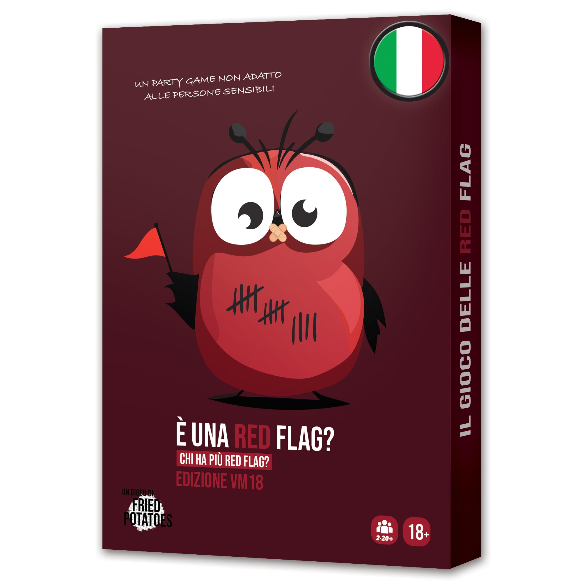 Asmodee Party Games È una Red Flag? Edizione VM18 gioco carte 18+