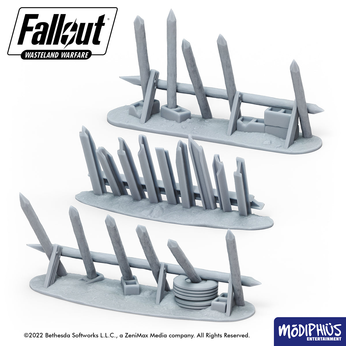Fallout Wasteland Warfare Settlement Walls terreno STL stampa 3D