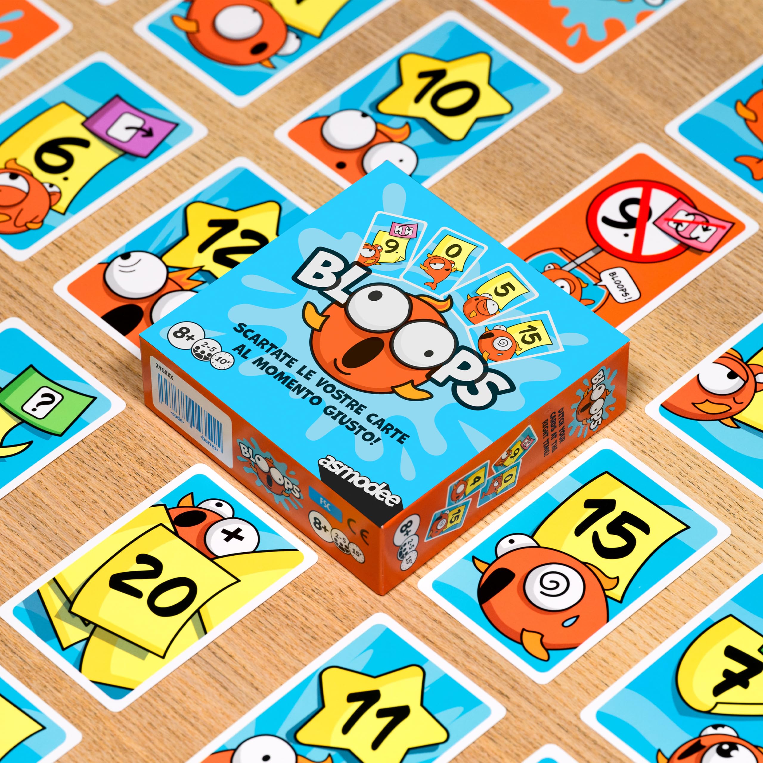 Asmodee Bloops Gioco di Carte Memoria 8+ anni Italiano