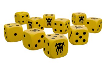 Modiphius Cohors Cthulhu Tactics Dice Pack set dadi D6