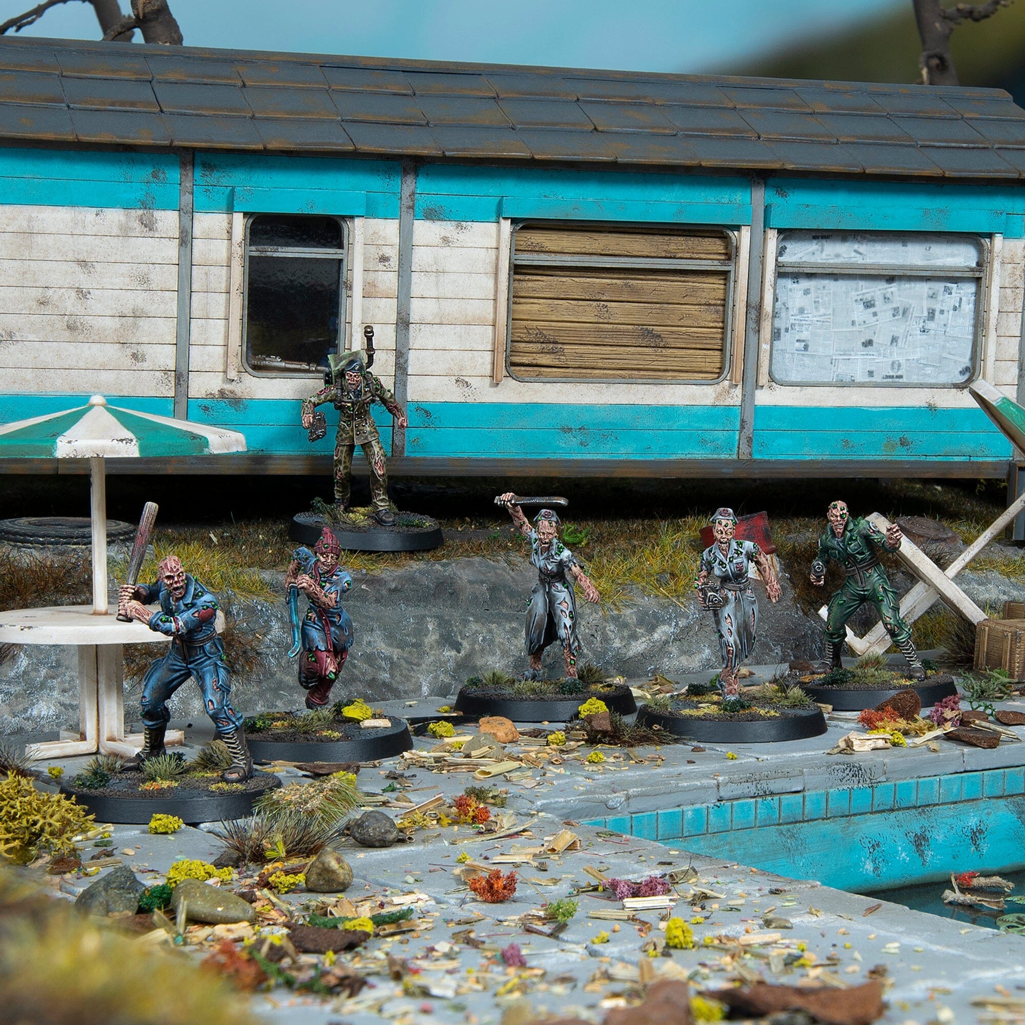 Modiphius Fallout Miniatures Scorched The Horde miniature resina