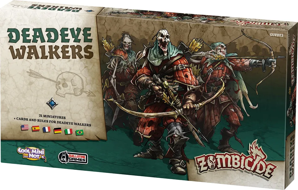 Zombicide Deadeye Walkers Espansione Black Plague Miniature