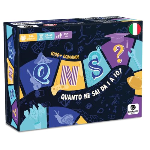 Asmodee Party Games QNS Quanto ne sai gioco quiz 2-6 italiano