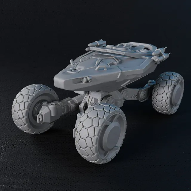 Five Parsecs Star Buggy Scenic file STL stampa 3D Titan Forge
