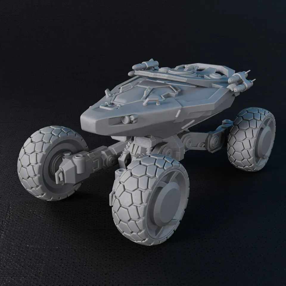 Five Parsecs Star Buggy Scenic file STL stampa 3D Titan Forge