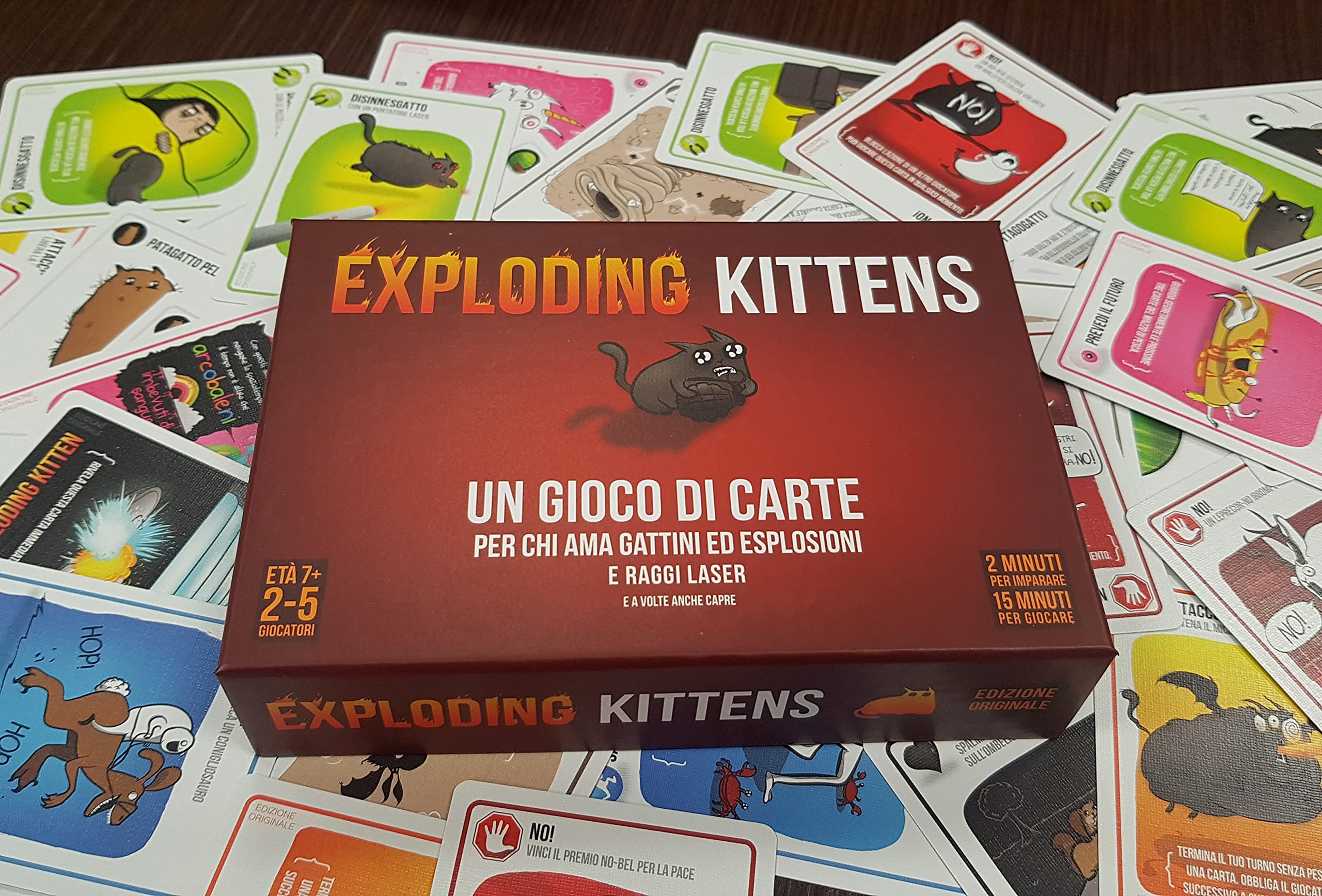 Asmodee Exploding Kittens gioco di carte base 2-5 giocatori