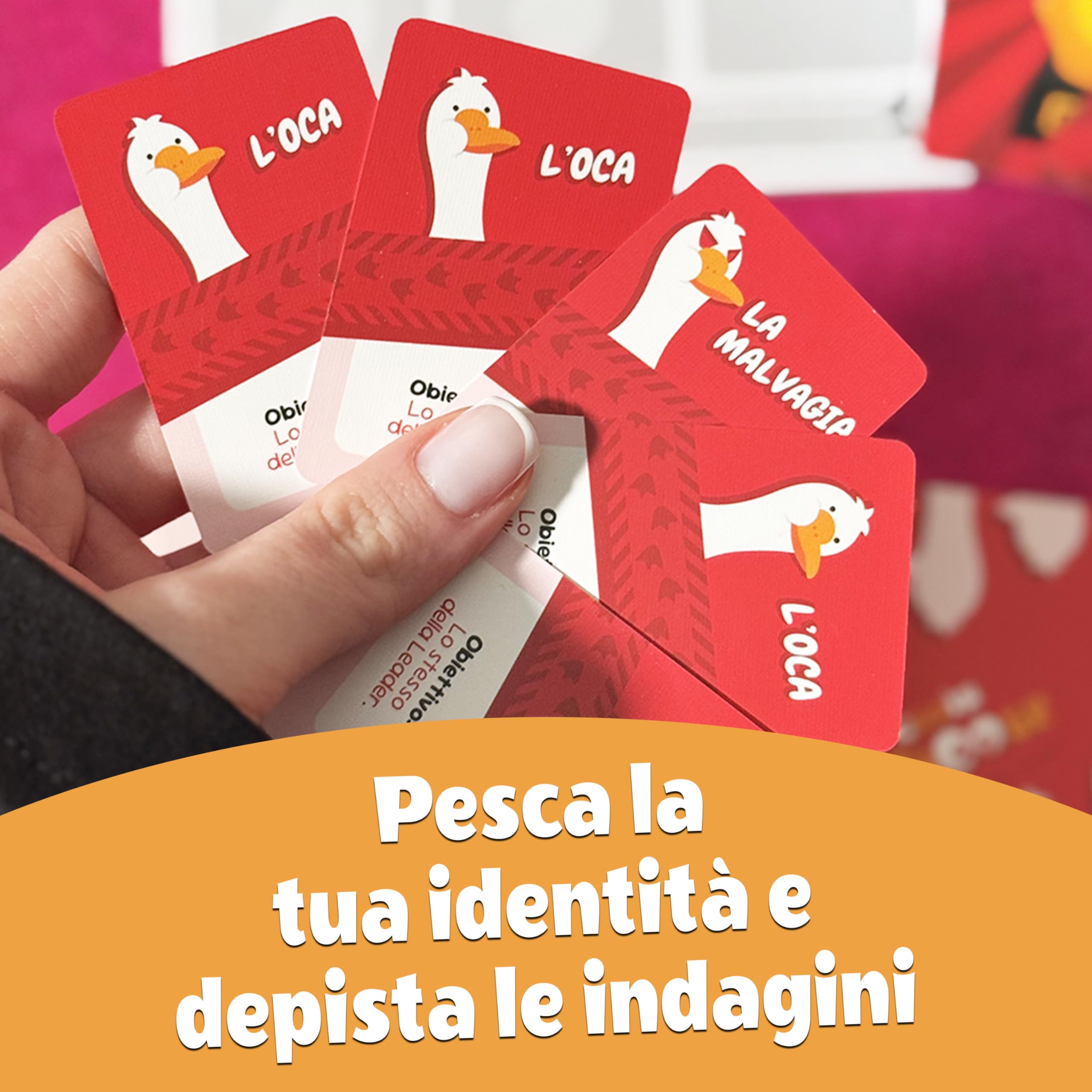 Asmodee Gossip Goose carte da gioco bluff 5-9 giocatori