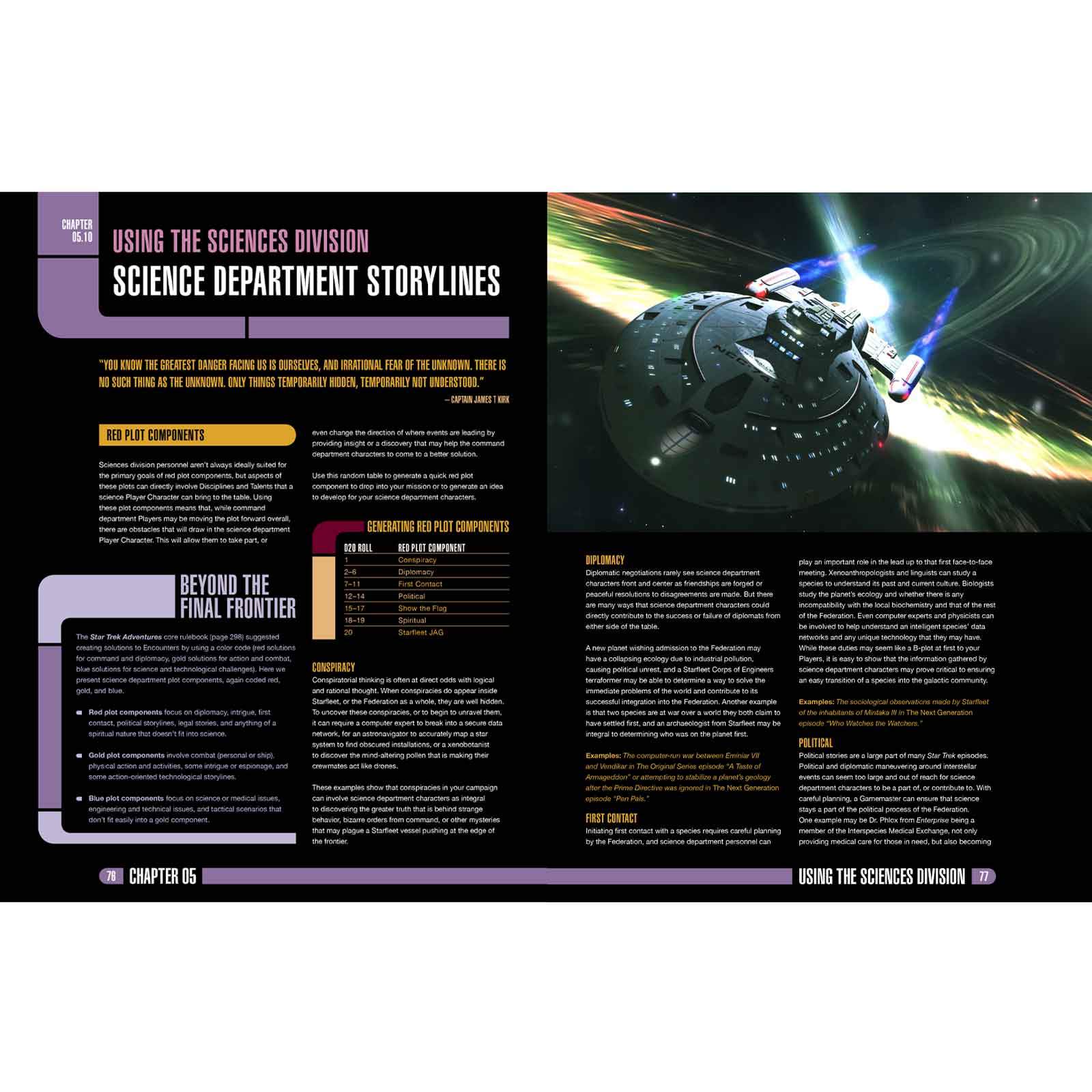 Modiphius Star Trek Adventures Science Division supplemento PDF scienze