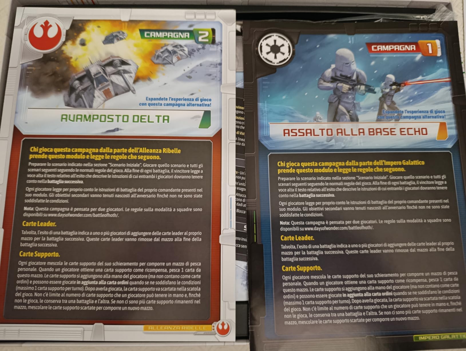 Asmodee Star Wars Battaglia di Hoth gioco strategia edizione italiana