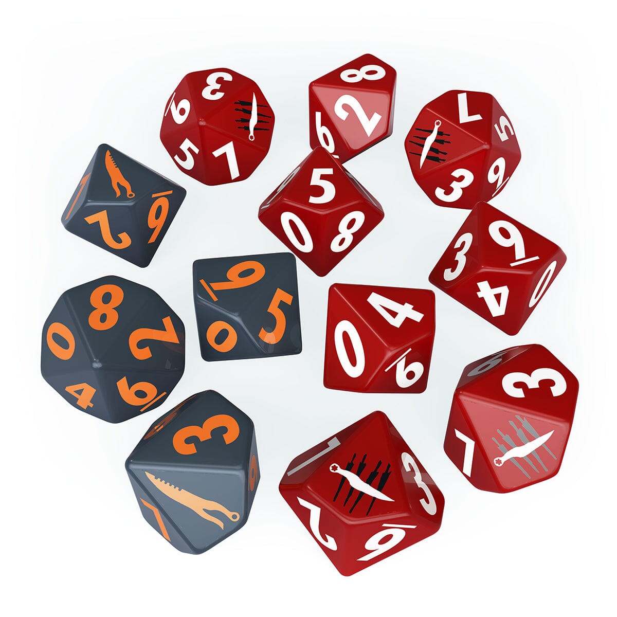 Modiphius Fallout Factions Dice Set dadi The Disciples 12 pezzi
