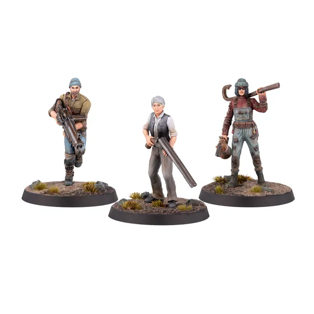 Fallout Miniatures Survivors Harbormen set 3 miniature Far Harbor