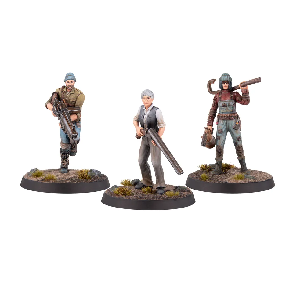 Fallout Miniatures Survivors Harbormen set 3 miniature Far Harbor