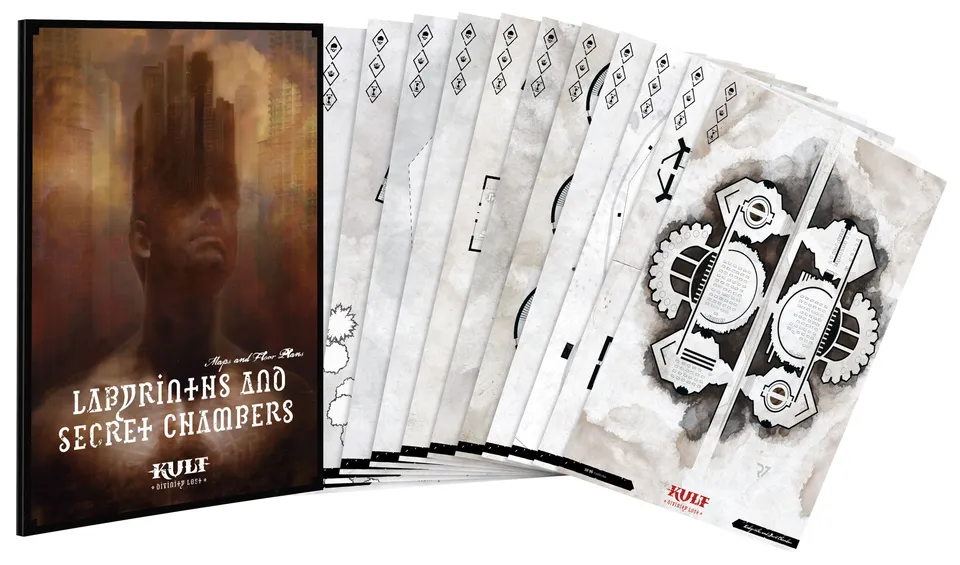 Modiphius Kult Labyrinths Secret Chambers PDF mappe