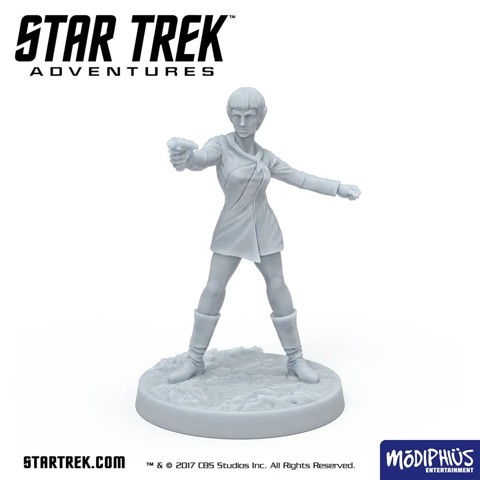 Modiphius Star Trek TOS Landing Party Vulcan Female STL 32mm