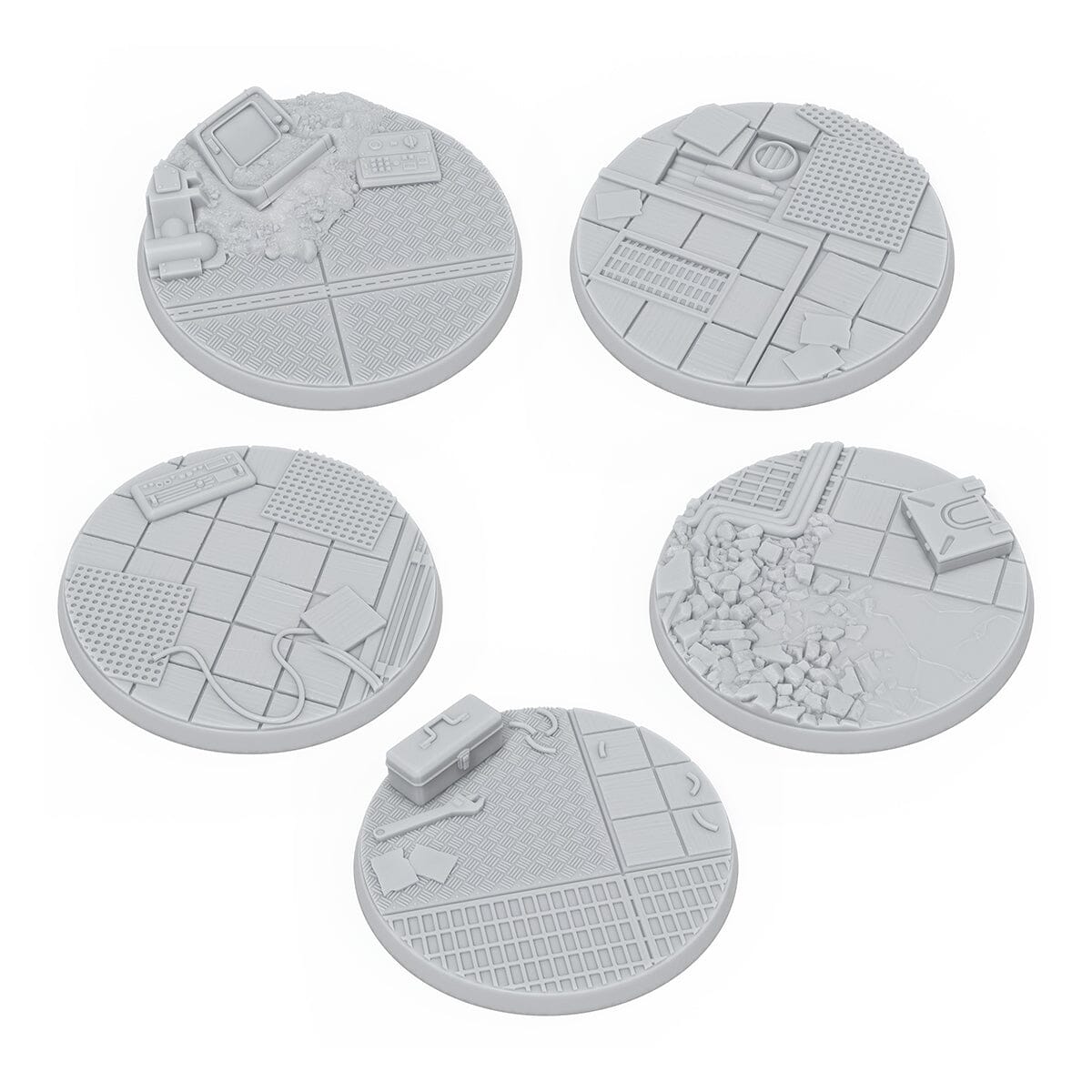 Modiphius Fallout Factions Basi Sceniche Vault-Tec 50mm 5pz