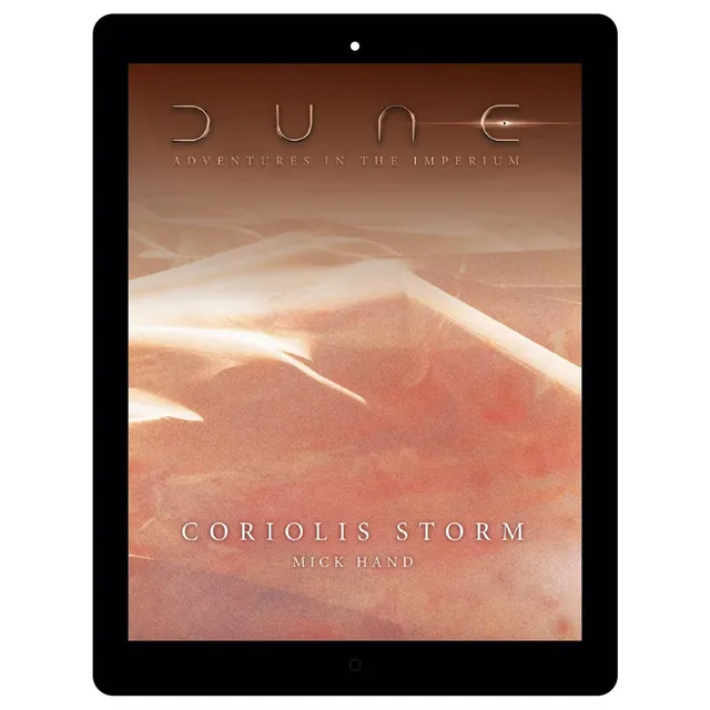 Modiphius Dune Coriolis Storm avventura PDF 24 pagine investigativa