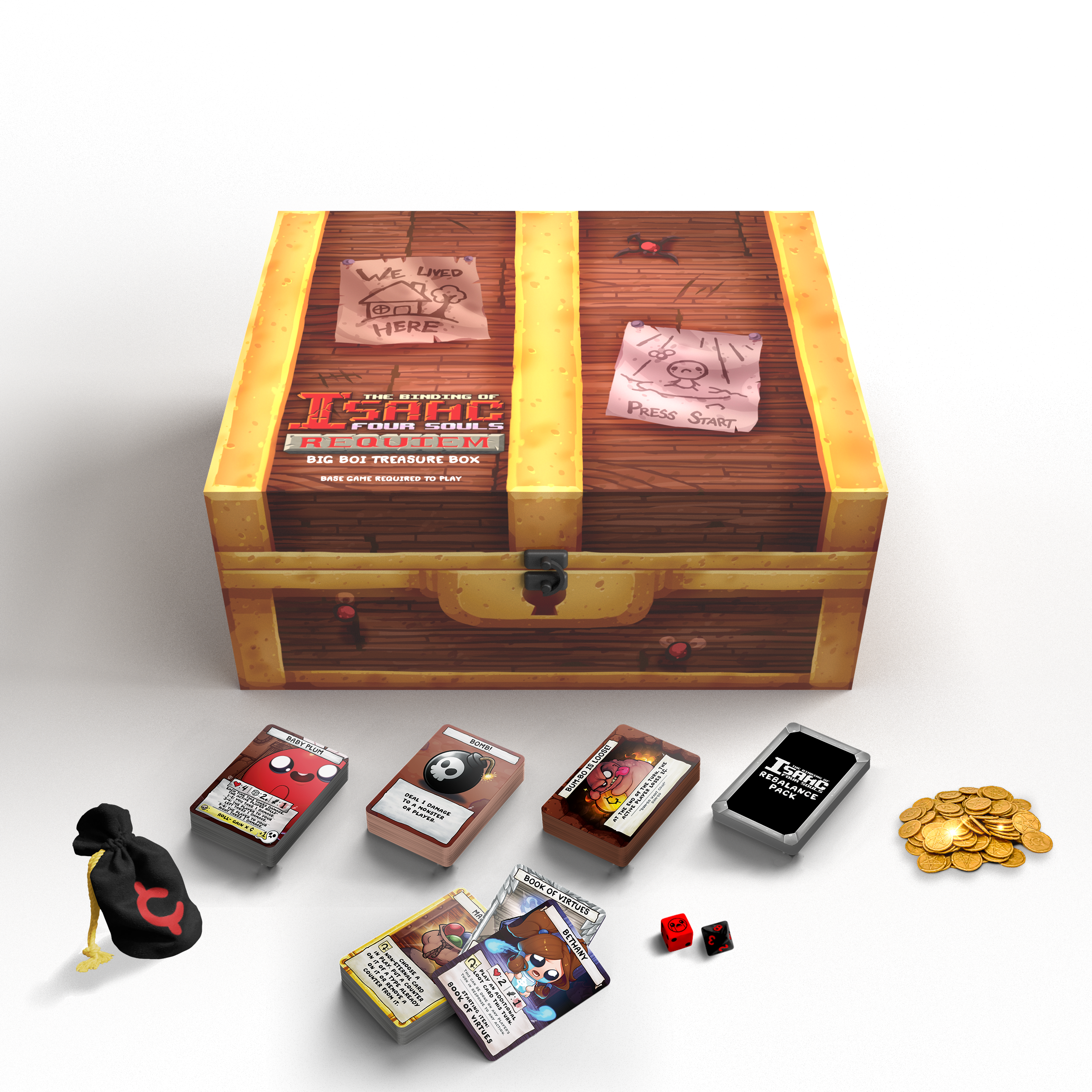 Binding of Isaac Four Souls Big Boi Box gioco carte spagnolo