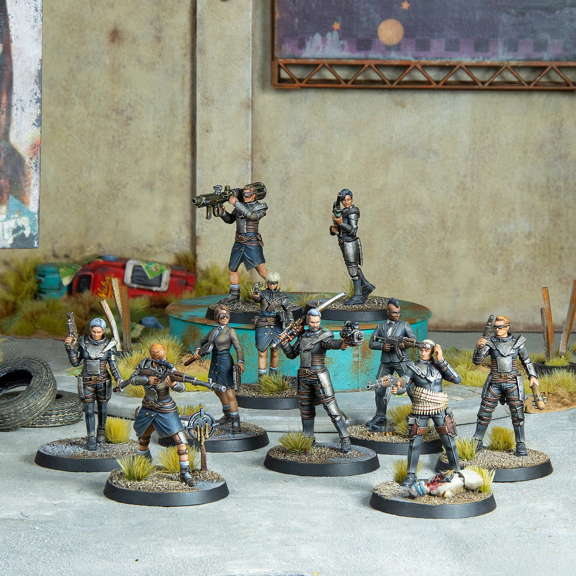 Modiphius Fallout Factions Raiders The Operators 10 miniature 32mm