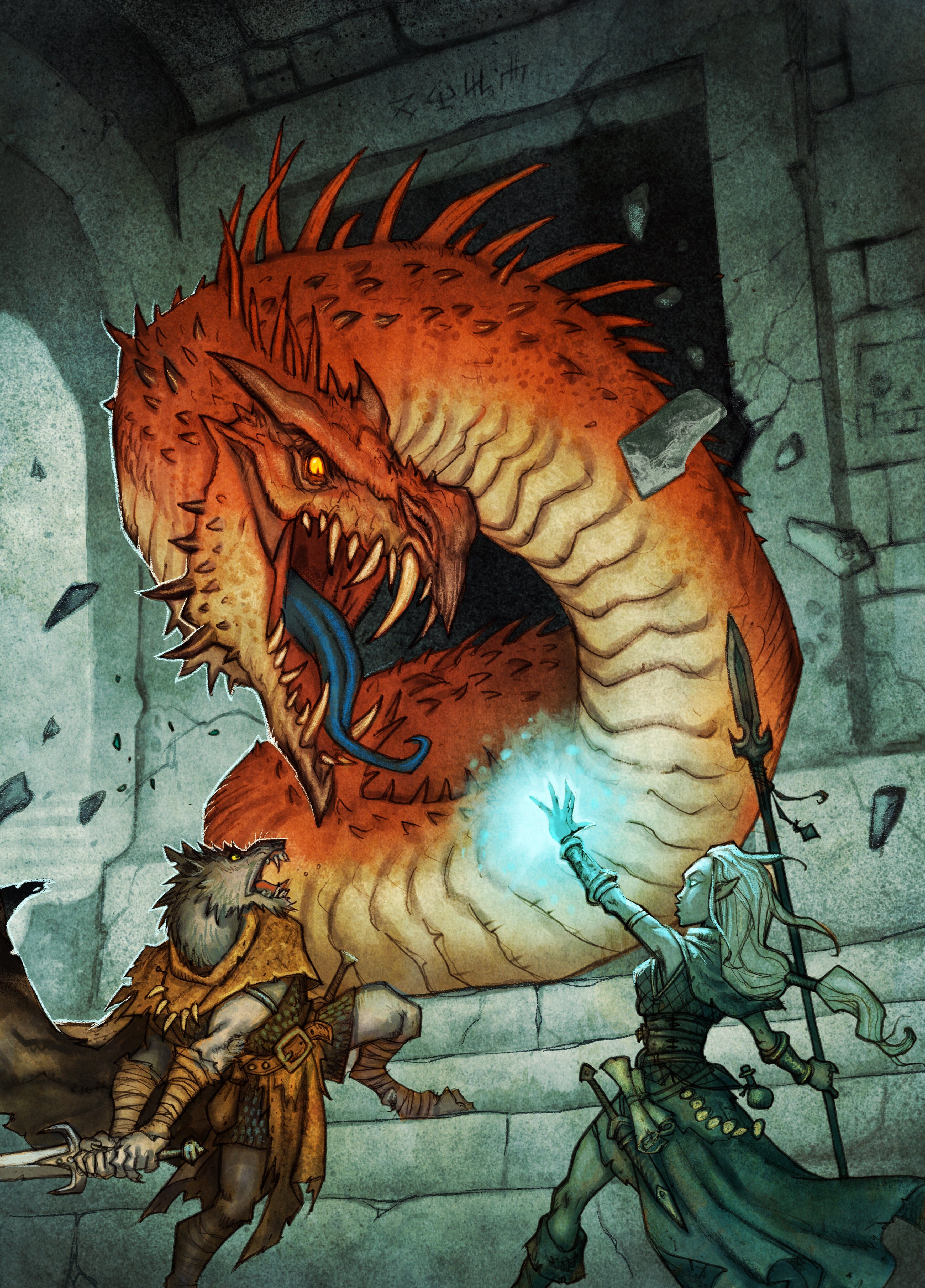 Free League Dragonbane Core Set scatola GDR fantasy con dadi e mappa