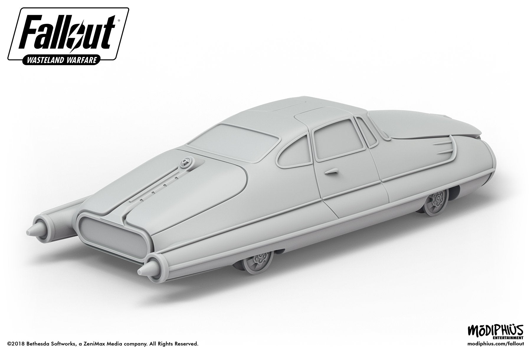 Modiphius Fallout Wasteland Warfare Corvega Coupe file STL