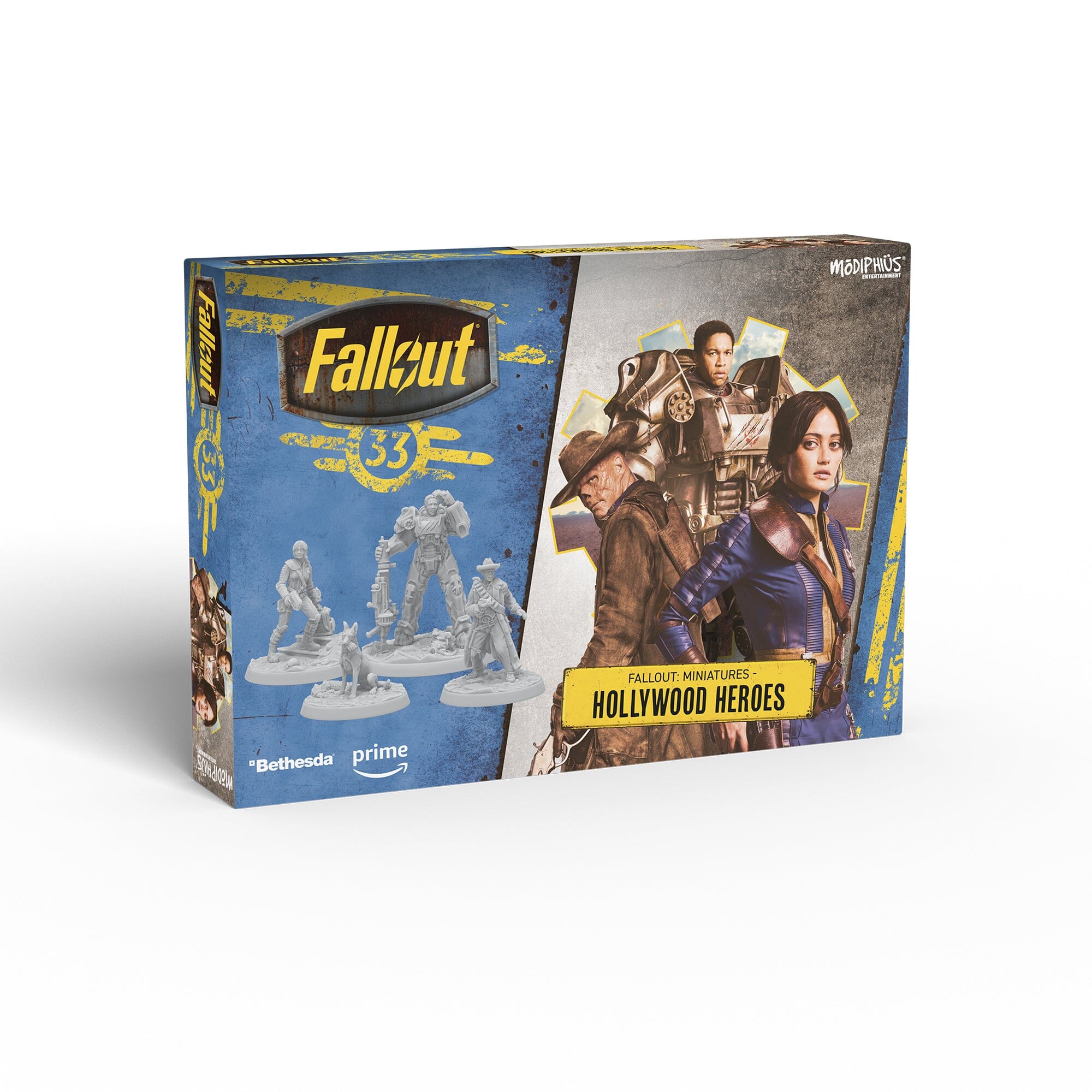 Modiphius Fallout Factions Hollywood Heroes miniature resina 4 pz