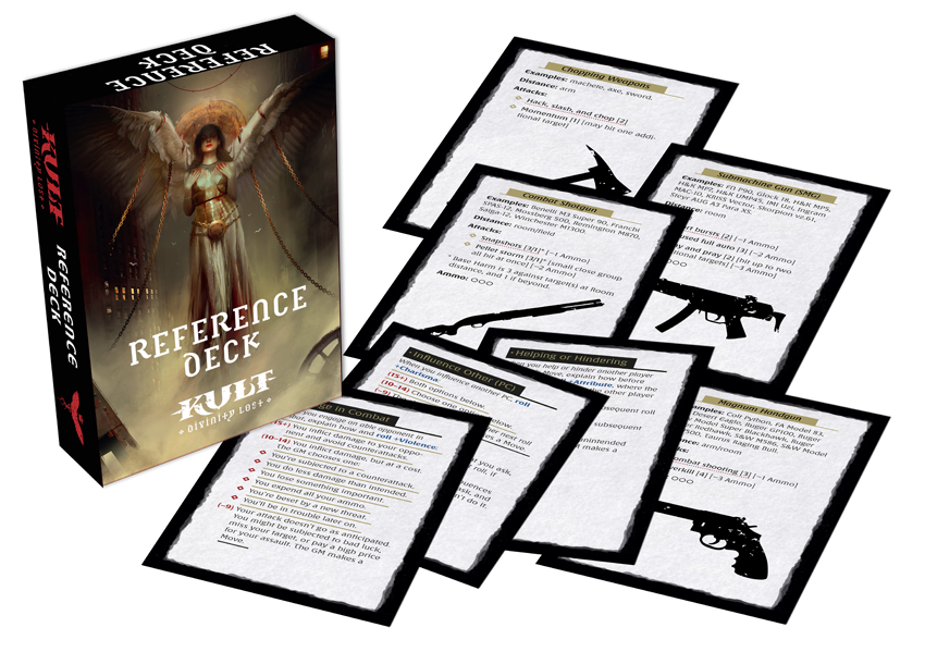 Modiphius KULT Divinity Lost Reference Deck mazzo 55 carte