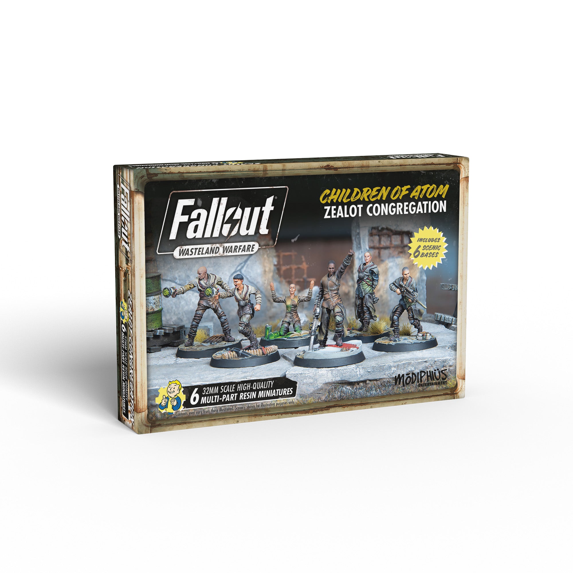 Modiphius Fallout Wasteland Warfare Children of Atom set 6 miniature