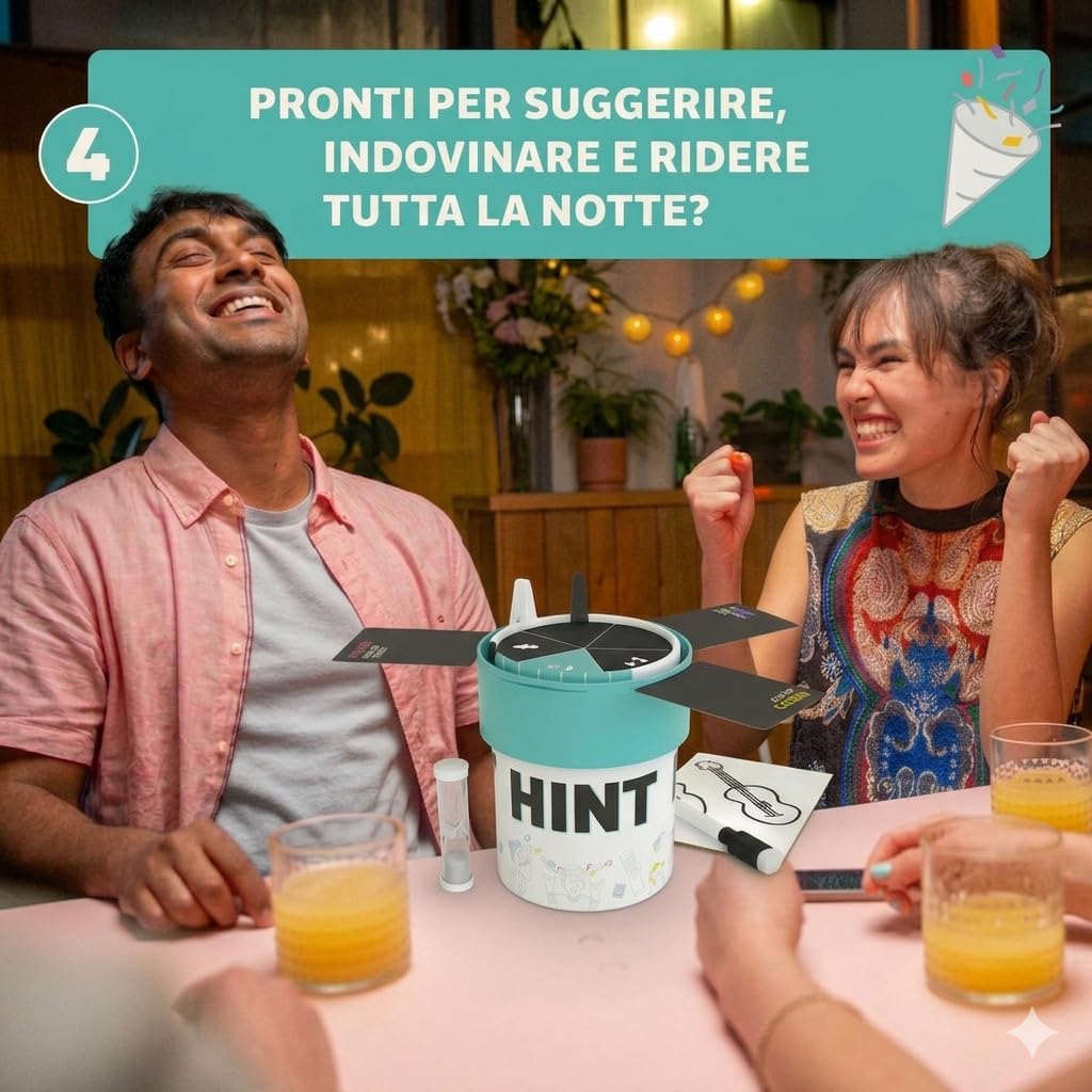 Asmodee Hint Go party game da viaggio squadre edizione italiana