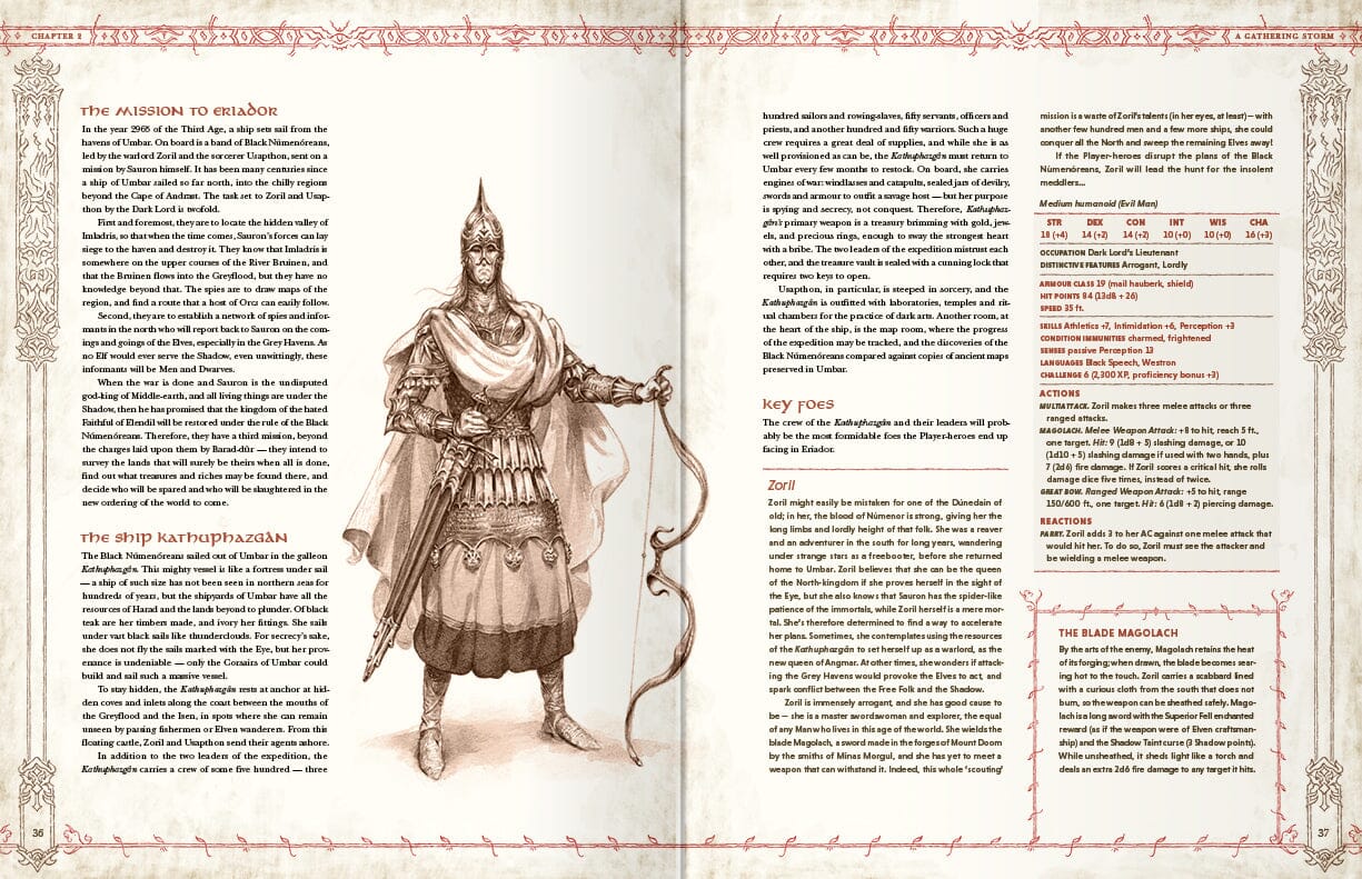 Modiphius The One Ring Ruins of Eriador manuale gioco ruolo