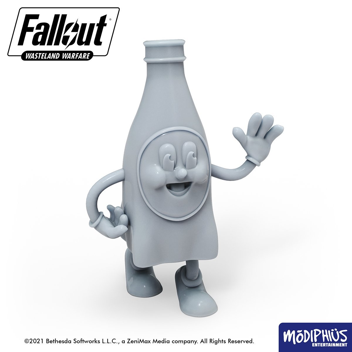 Modiphius Fallout Wasteland Warfare Bottle and Cappy file STL 9 statue