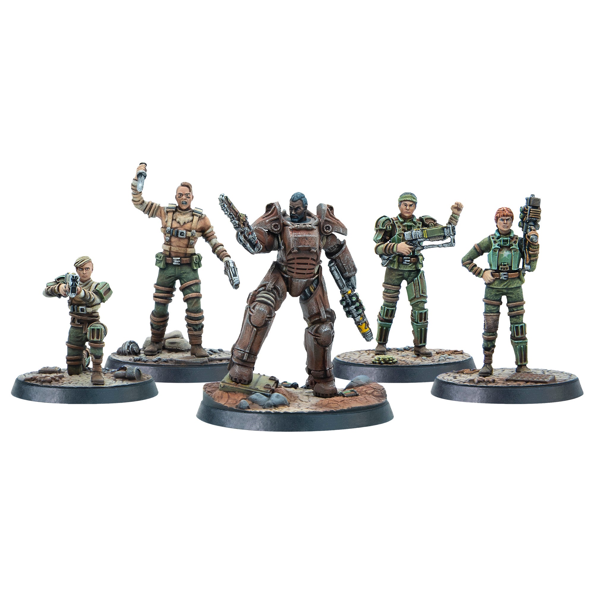 Modiphius Fallout Wasteland Warfare Gunners Core Box 5 Miniature