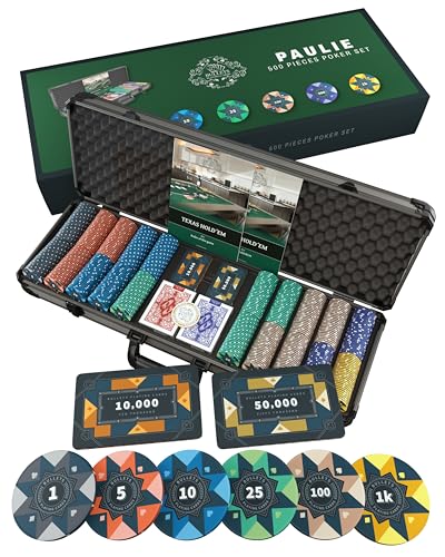 Cards&Co Paulie 500 set poker 500 chip ceramica