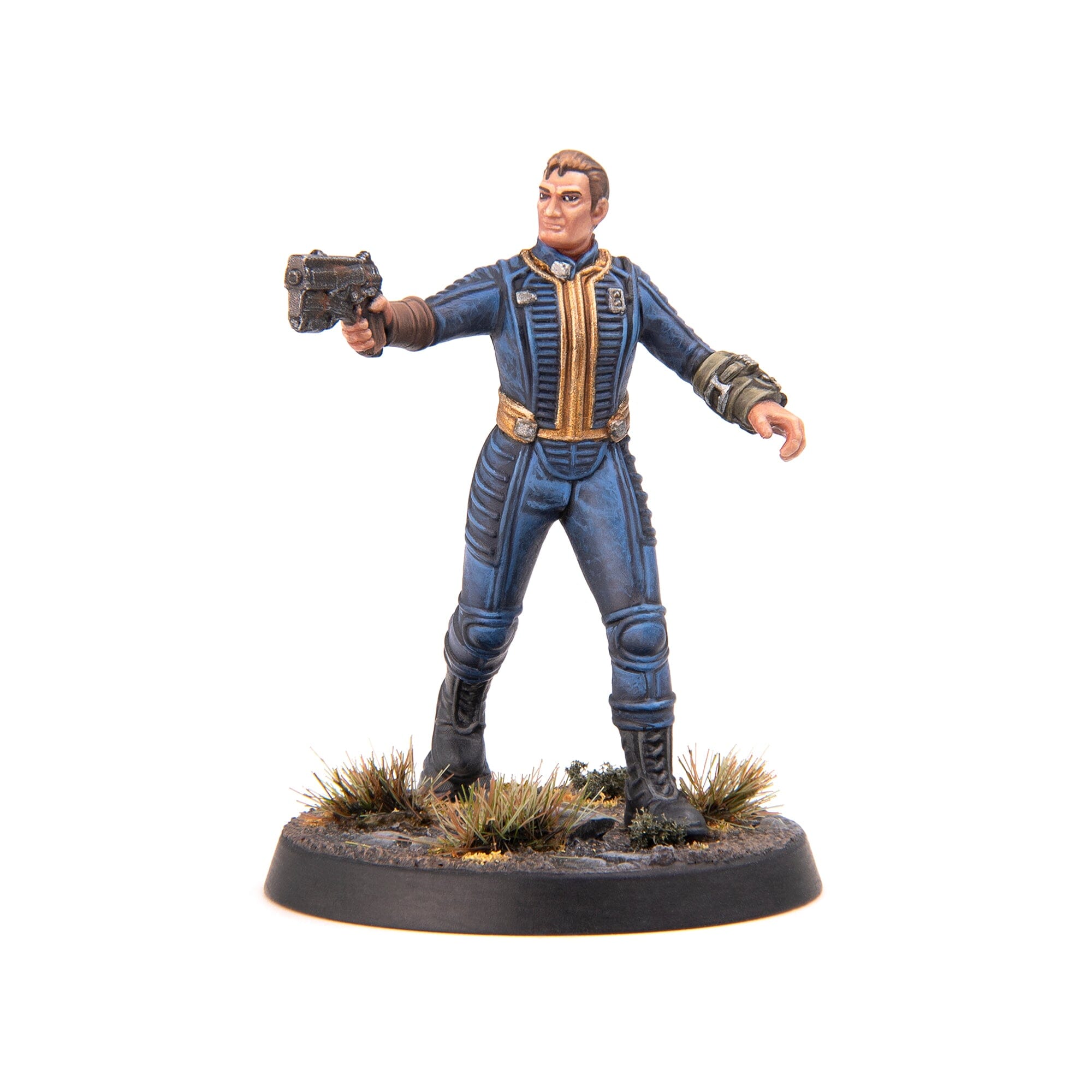 Fallout Miniatures Male Hero Vault Dwellers miniature plastica 4 pezzi