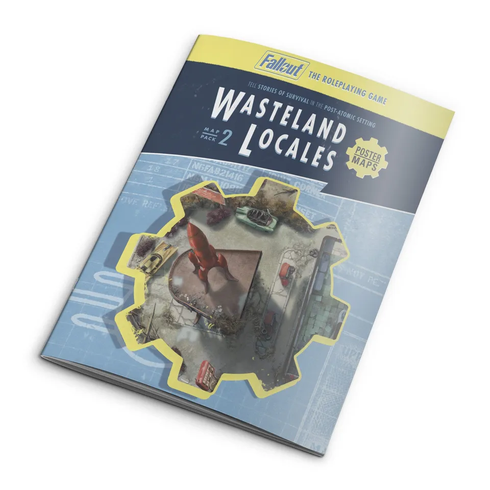 Modiphius Fallout Gioco di Ruolo Map Pack 2 mappe Wasteland Locales