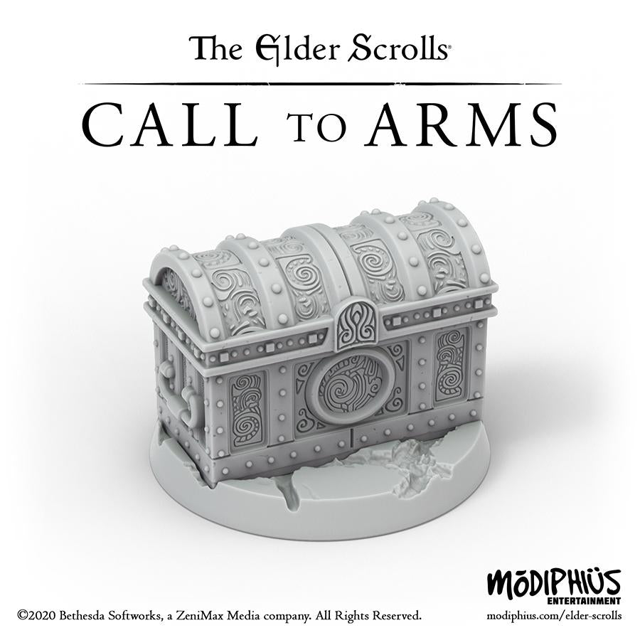 Modiphius Elder Scrolls Call to Arms Treasure Chests miniature resina