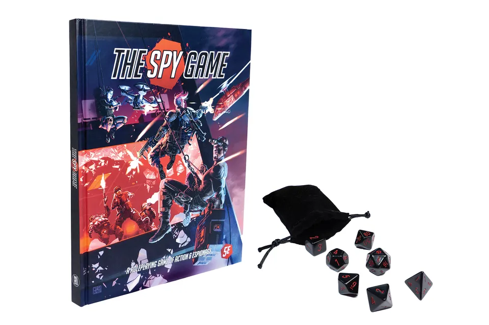 Modiphius The Spy Game Player Bundle manuale + dadi