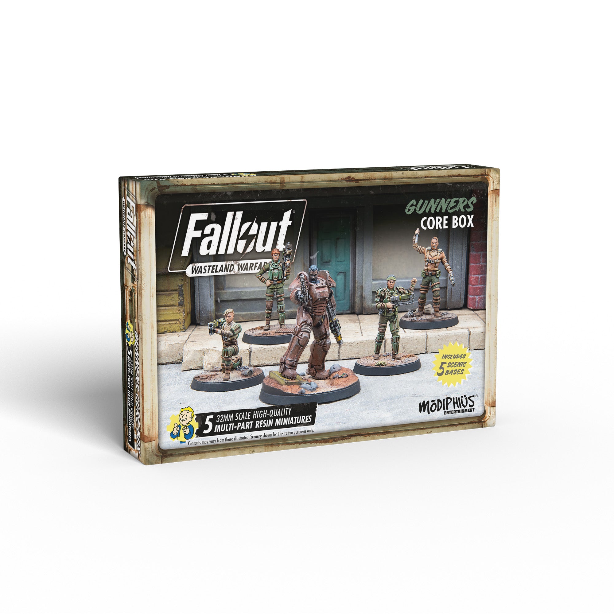 Modiphius Fallout Wasteland Warfare Gunners Core Box 5 Miniature