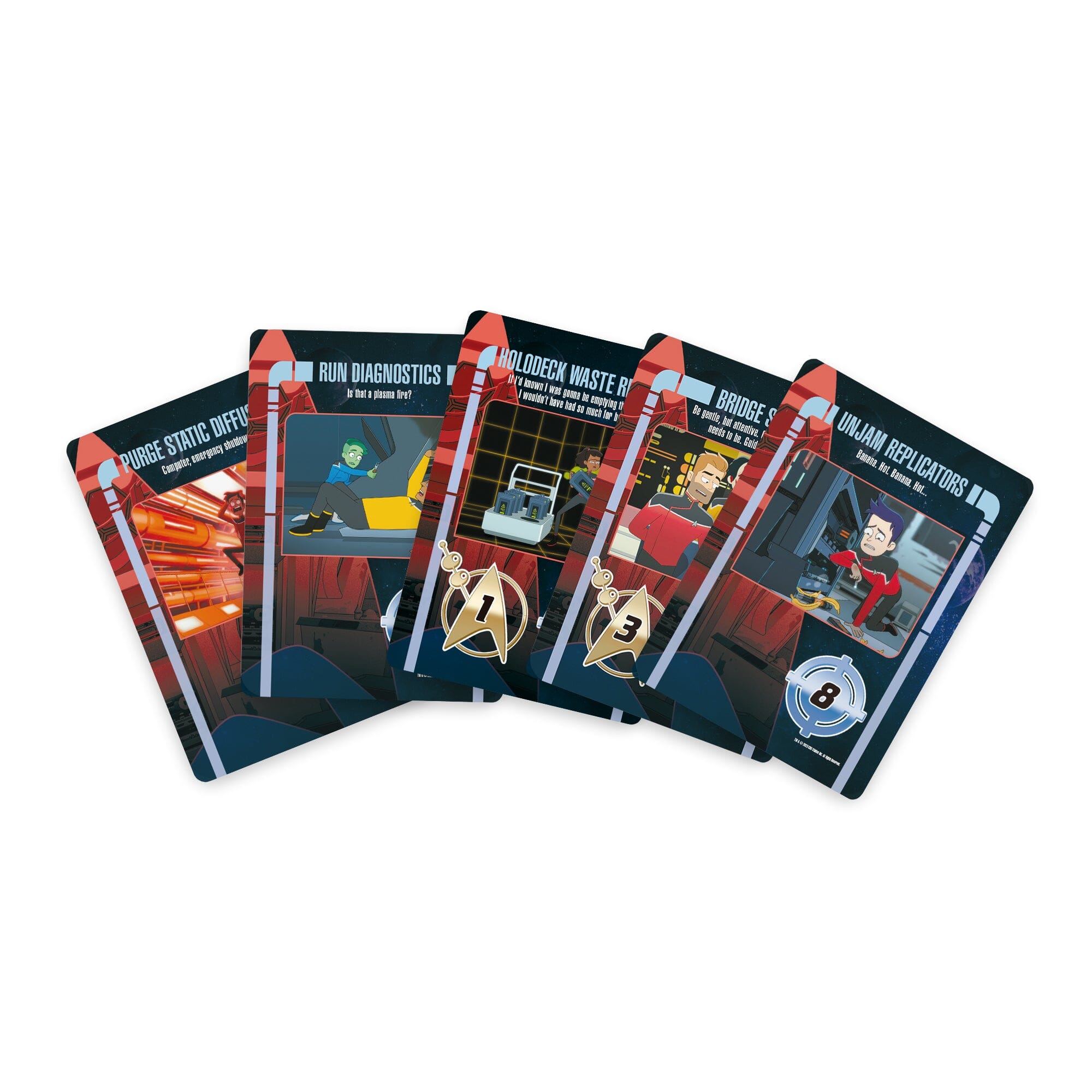 Modiphius Star Trek Lower Decks Buffer Time gioco di carte