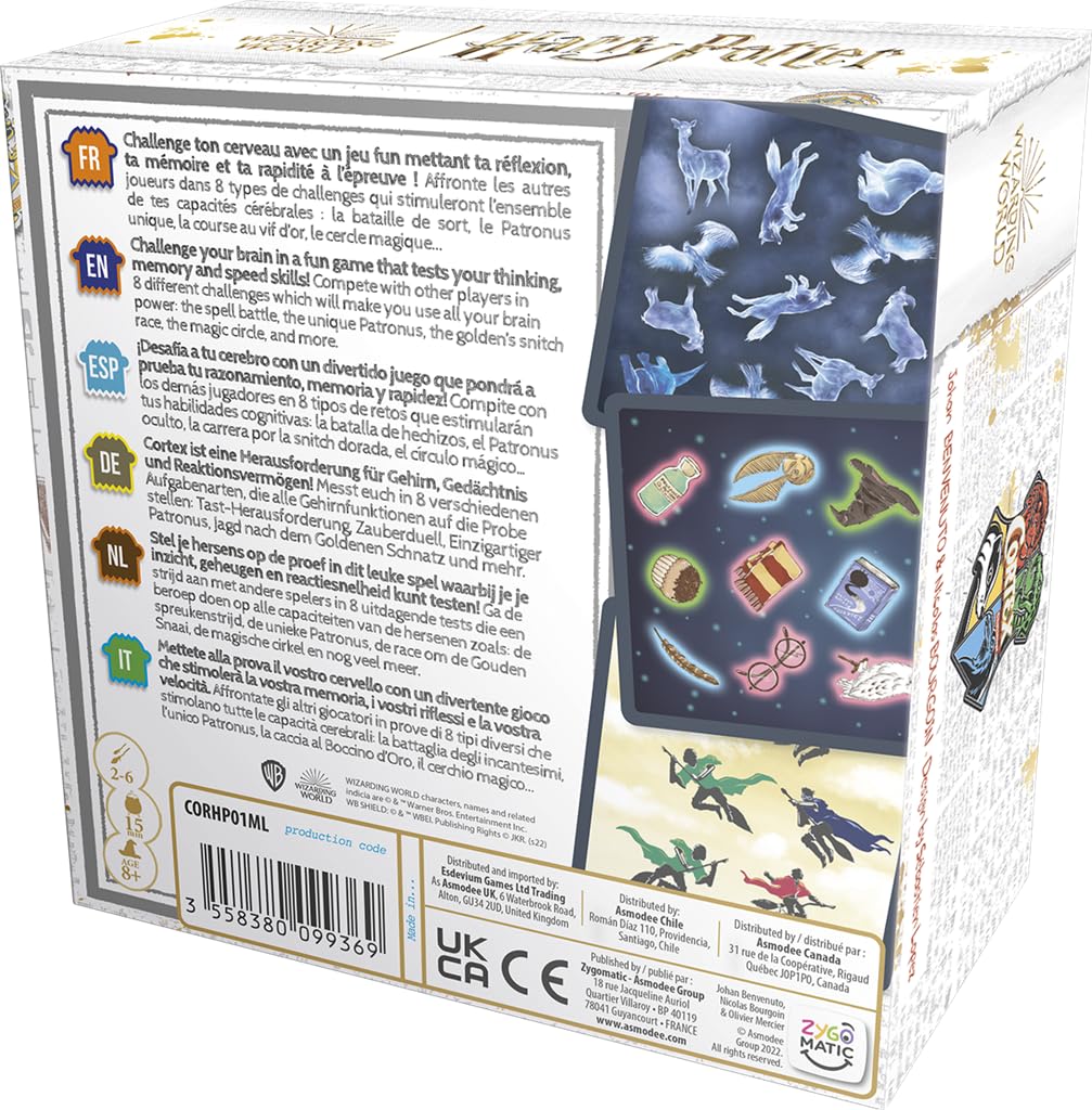Asmodee Cortex Harry Potter gioco di riflessi 2-6 giocatori 15 min