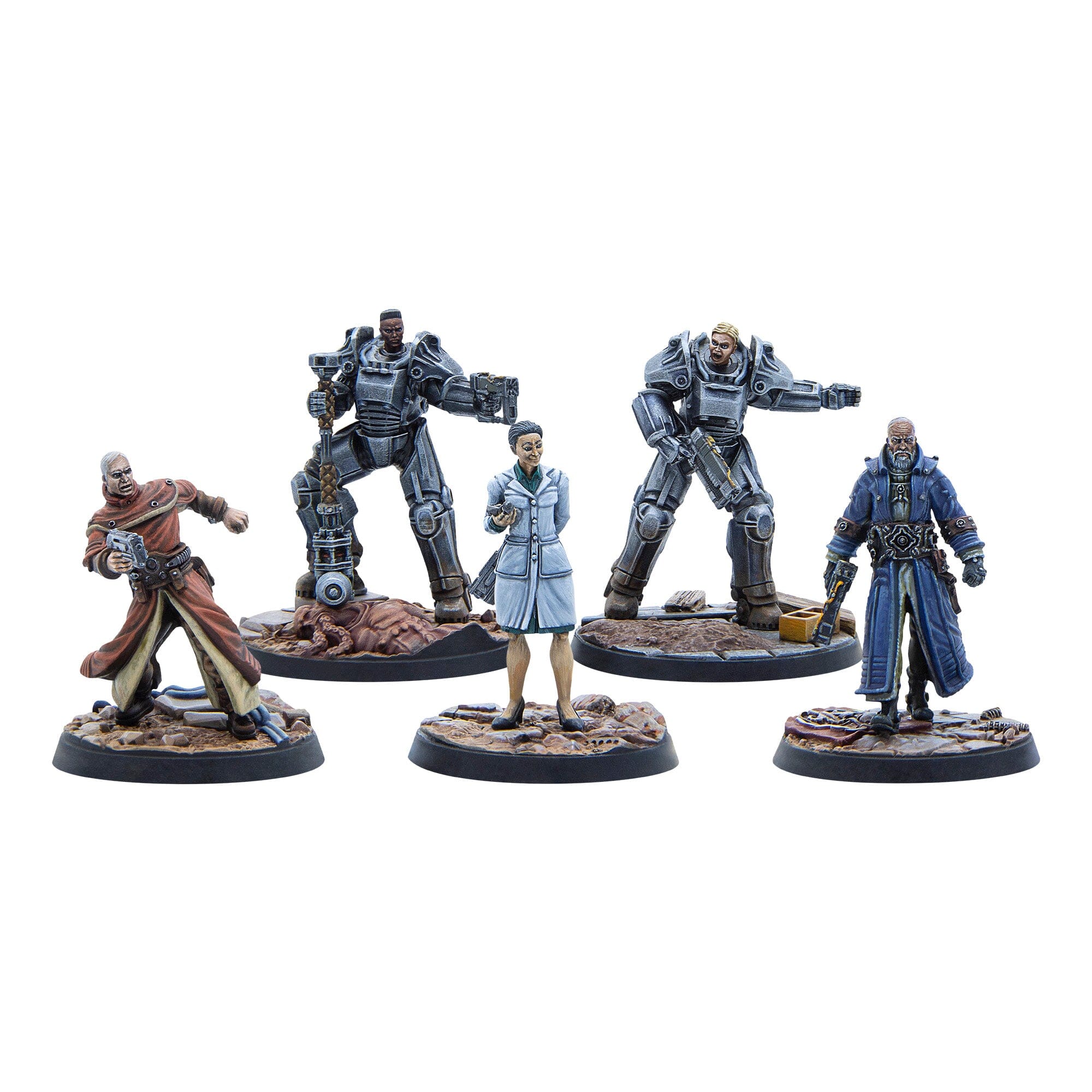 Modiphius Fallout Wasteland Warfare Citadel Command miniature 5 pezzi