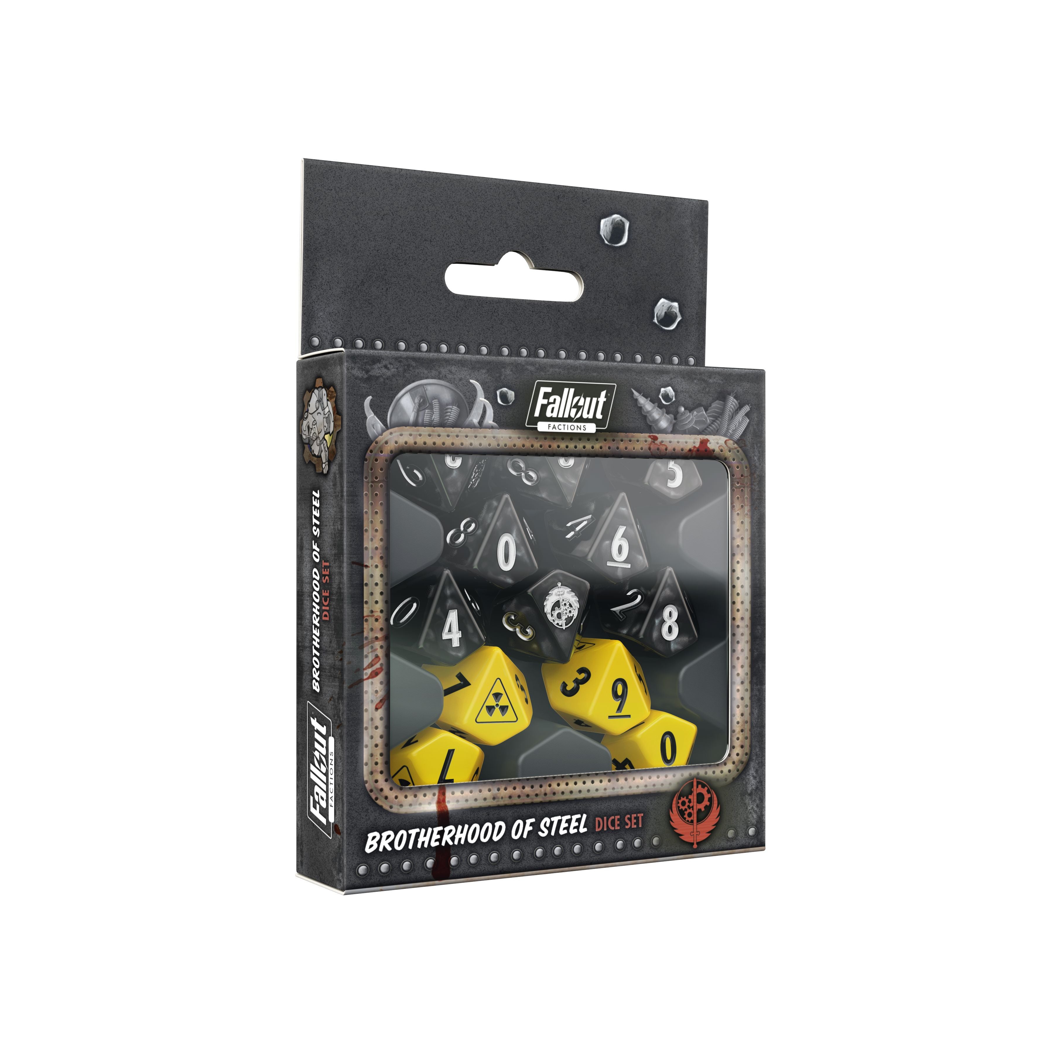 Fallout Factions Brotherhood of Steel set dadi 12 dadi D10