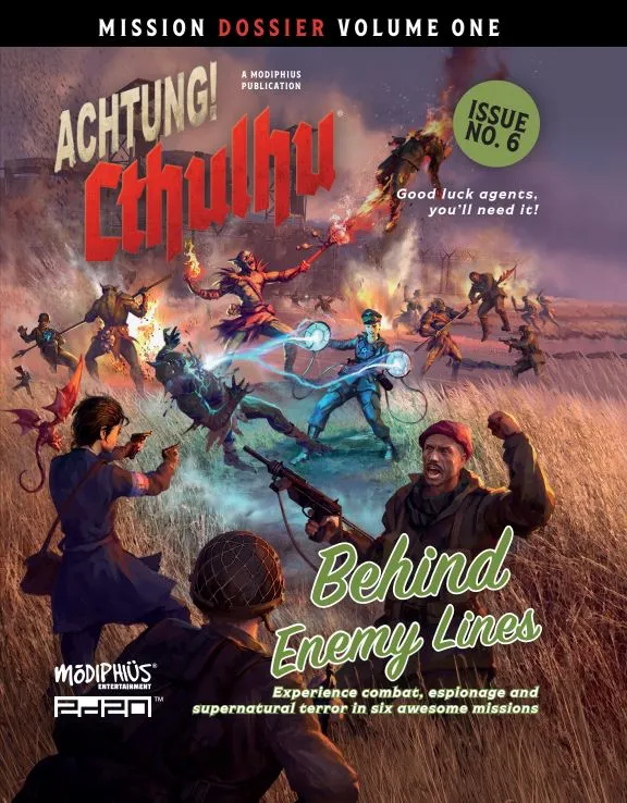 Modiphius Achtung! Cthulhu Mission Dossier 1 libro avventure Behind Enemy Lines