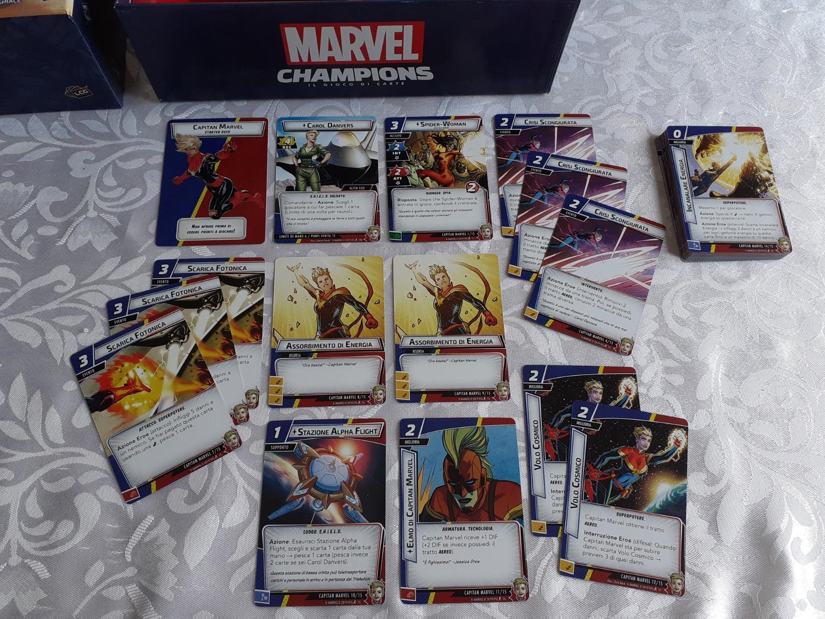 Asmodee Marvel Champions LCG gioco carte cooperativo italiano base